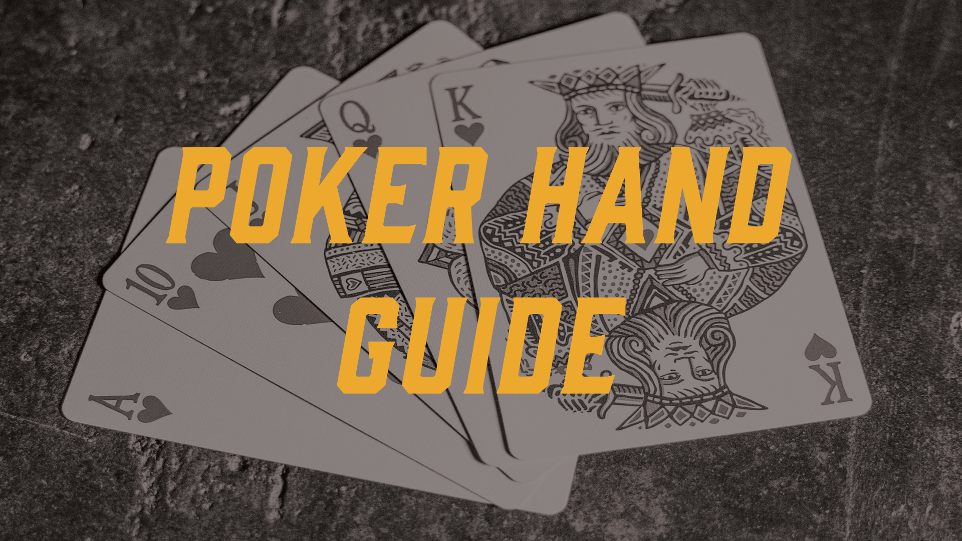 Poker Hand Guide: Which Hand Beats Which