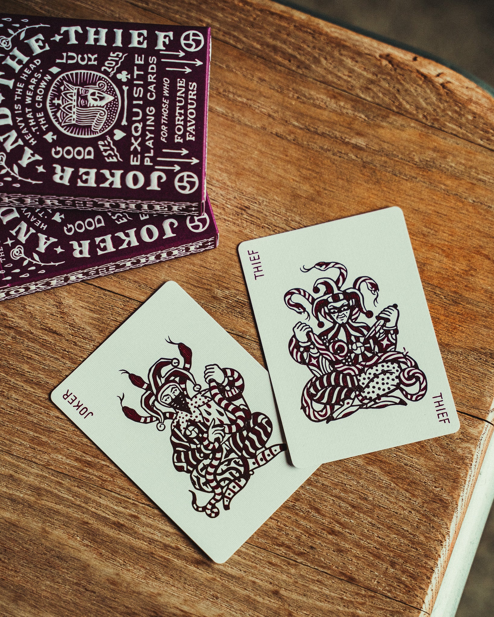 Crown: Royal Purple Edition Playing Cards – Joker and the Thief